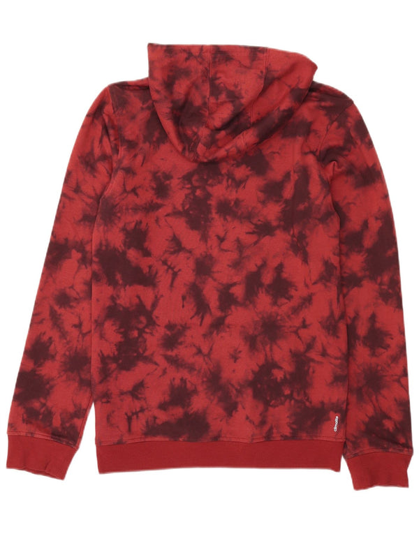 Adidas Climalite Hoodie Jumper XS Red Tie Dye Bumbac