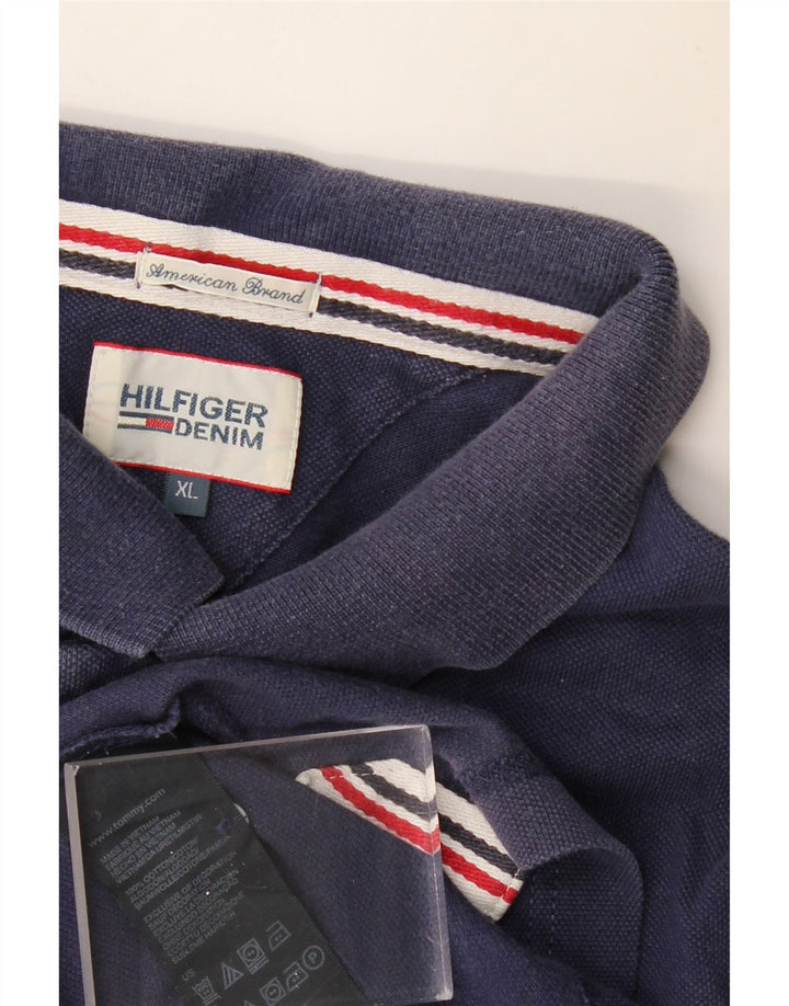TOMMY HILFIGER Tricou polo pentru bărbați XL, bumbac bleumarin