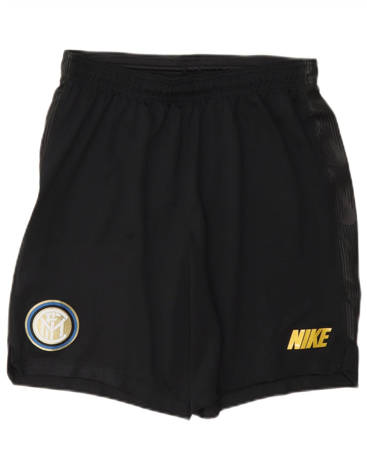 Pantaloni scurți sport Nike pentru bărbați Inter Milan, poliester mediu negru