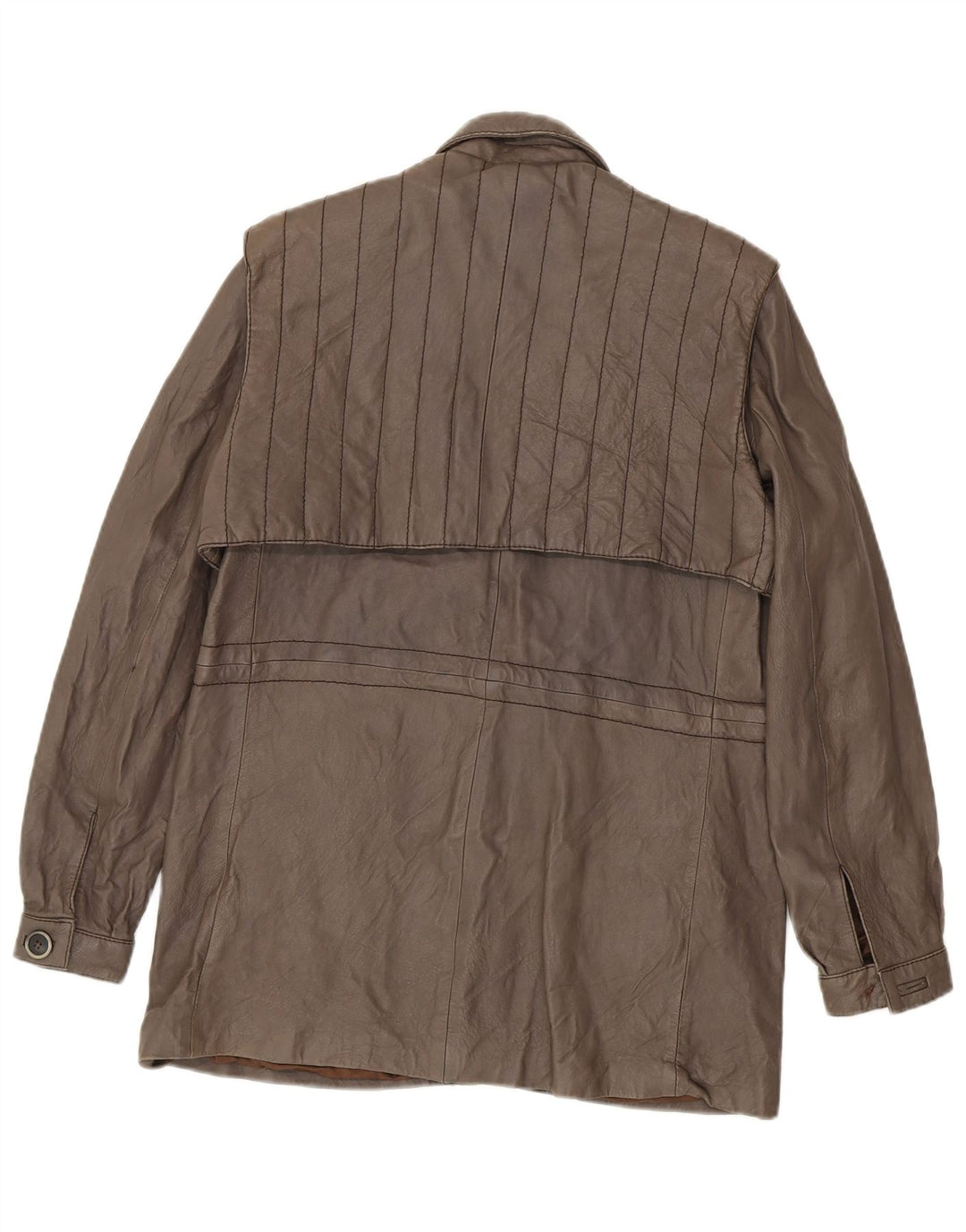 Geacă de piele vintage pentru femei IT 48 XL maro