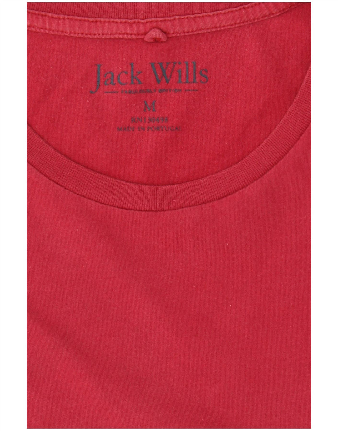 JACK WILLS Tricou Bărbați Top Bumbac Roșu Mediu