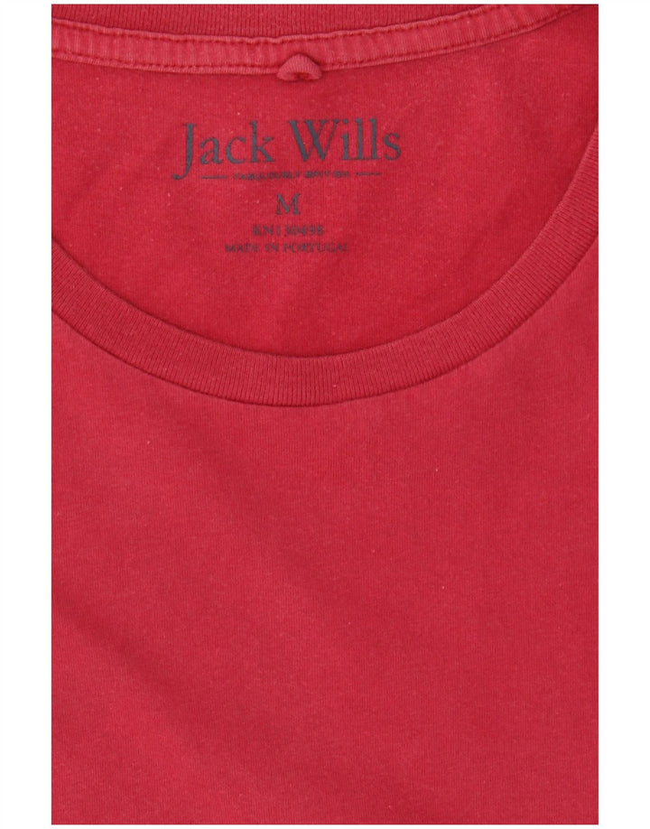 JACK WILLS Tricou Bărbați Top Bumbac Roșu Mediu