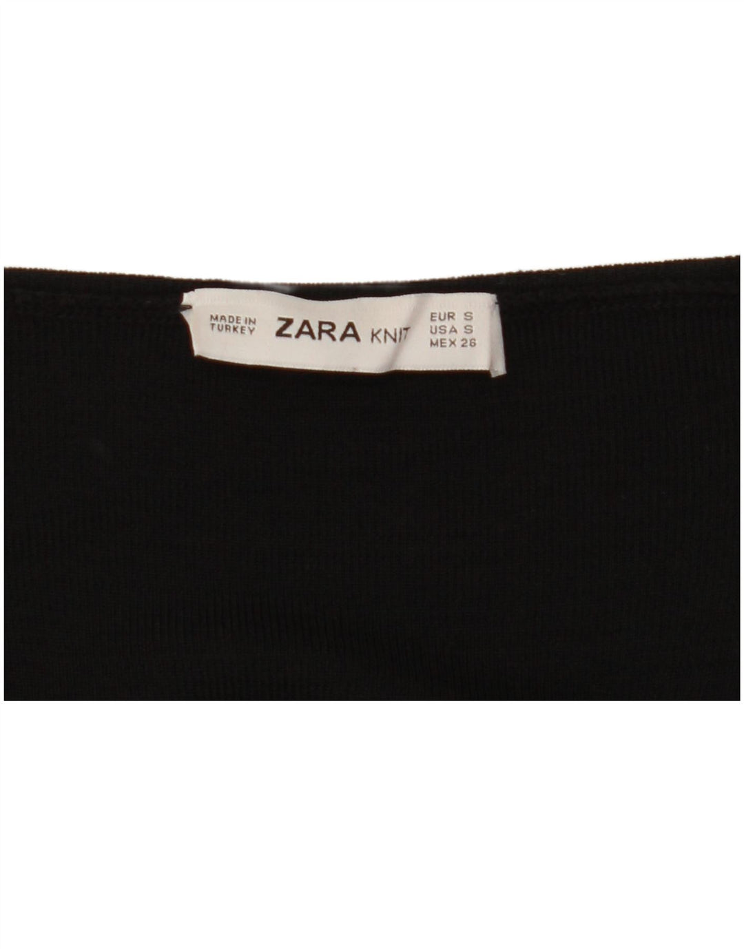 Rochie jumper oversize cu mânecă lungă pentru femei ZARA UK 10 Mic Negru