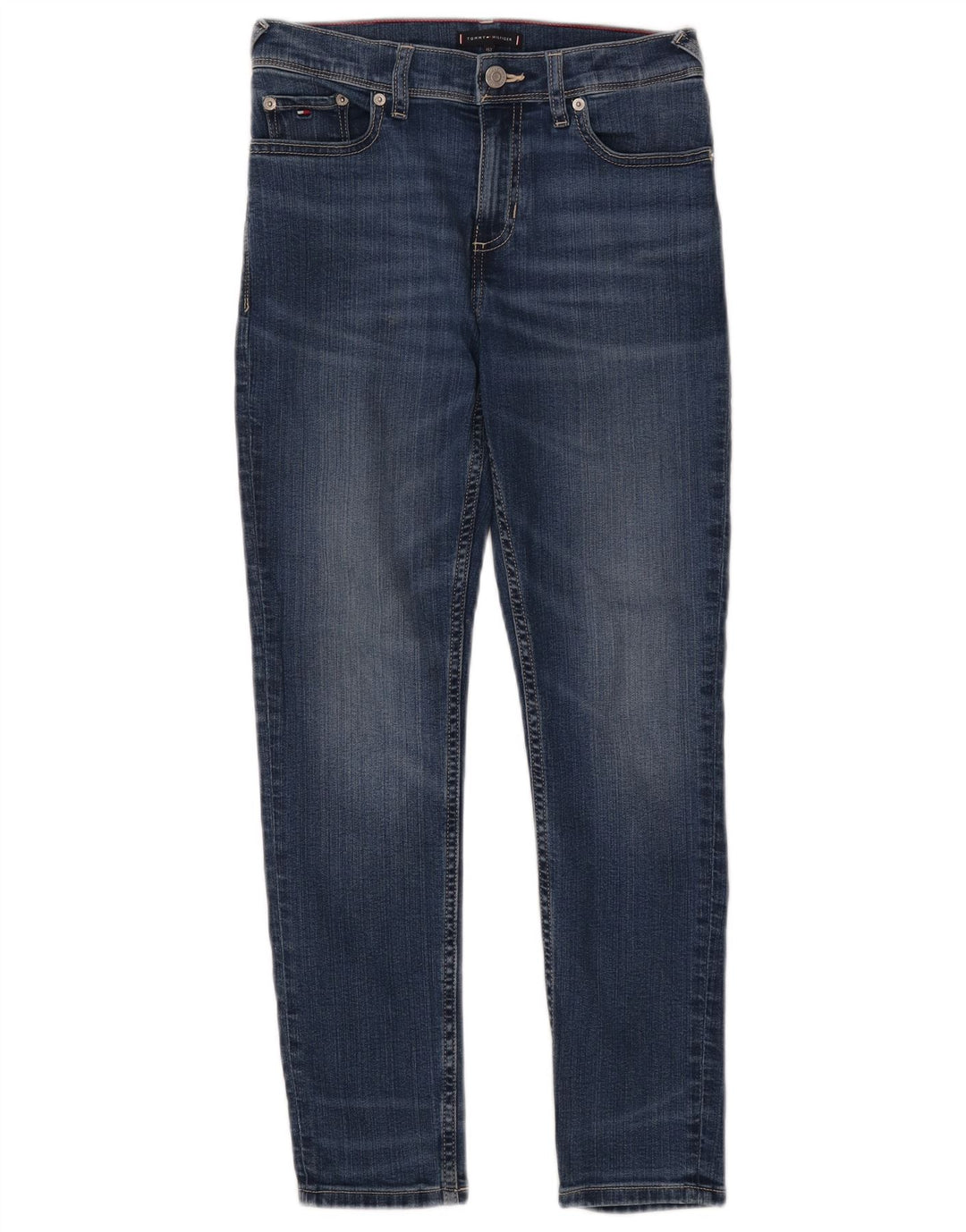 TOMMY HILFIGER Blugi slim pentru fete 11-12 ani W26 L26 albastru bumbac