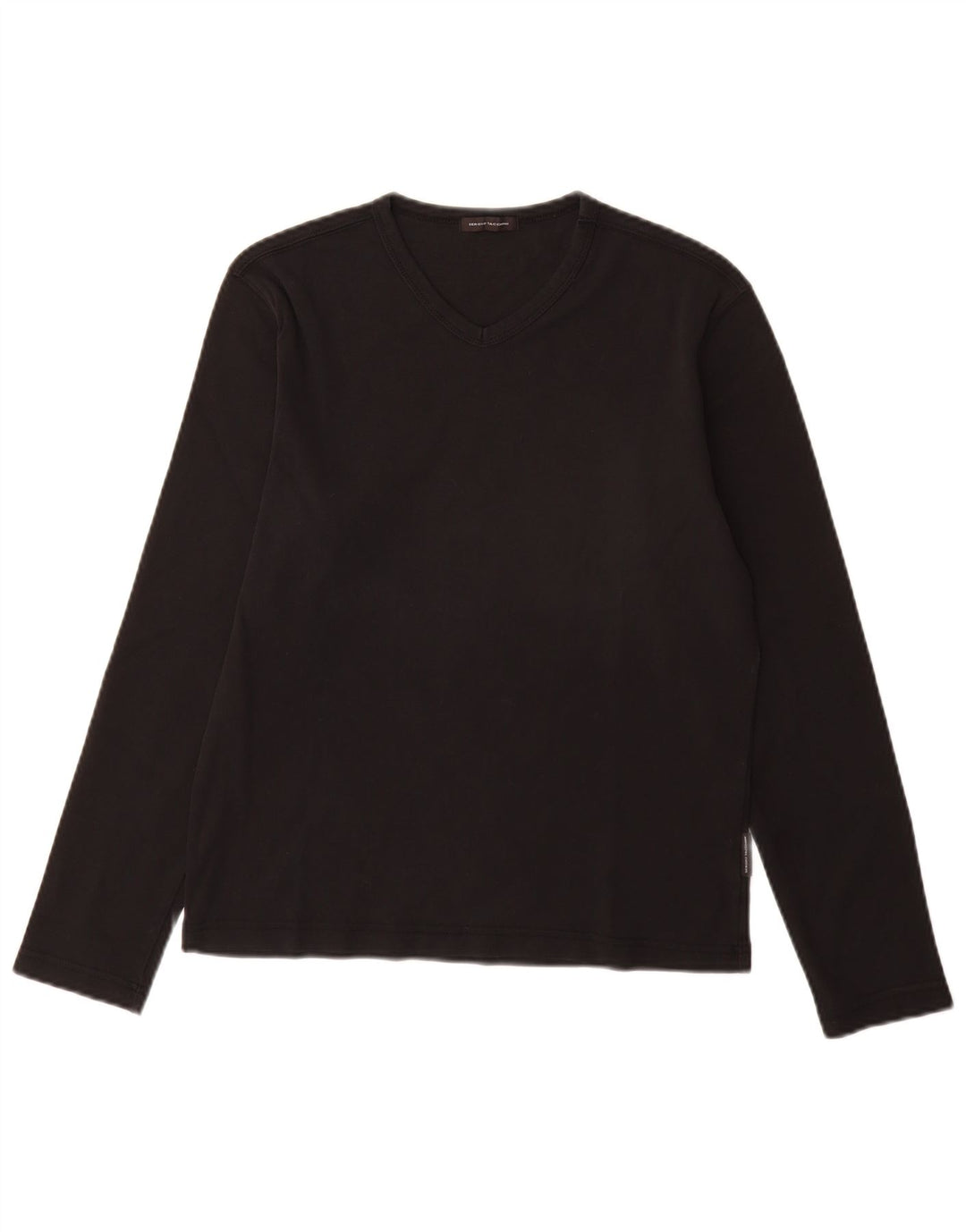 SERGIO TACCHINI Top pentru femei cu mânecă lungă UK 12 Bumbac mediu negru