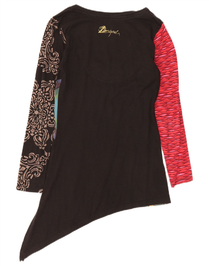 DESIGUAL Top cu tunică grafică pentru femei UK 10 Mic Multicolor Floral