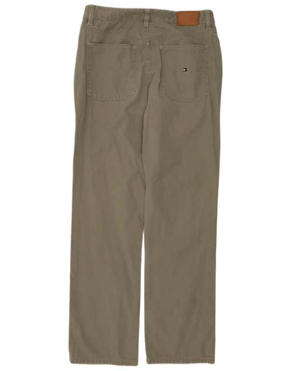 TOMMY HILFIGER Pantaloni casual drepti pentru femei US 6 Medium W28 L30 Khaki