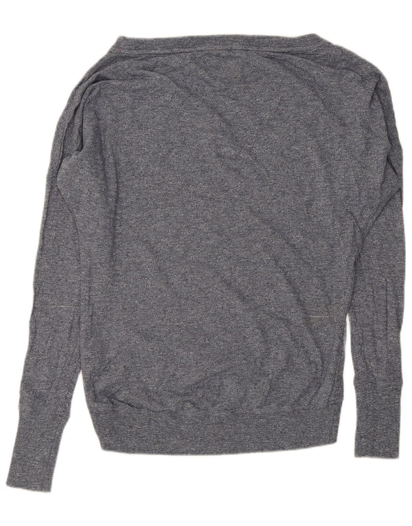 Pulover supradimensionat pentru femei Superdry UK 6 XS, bumbac cu pete gri