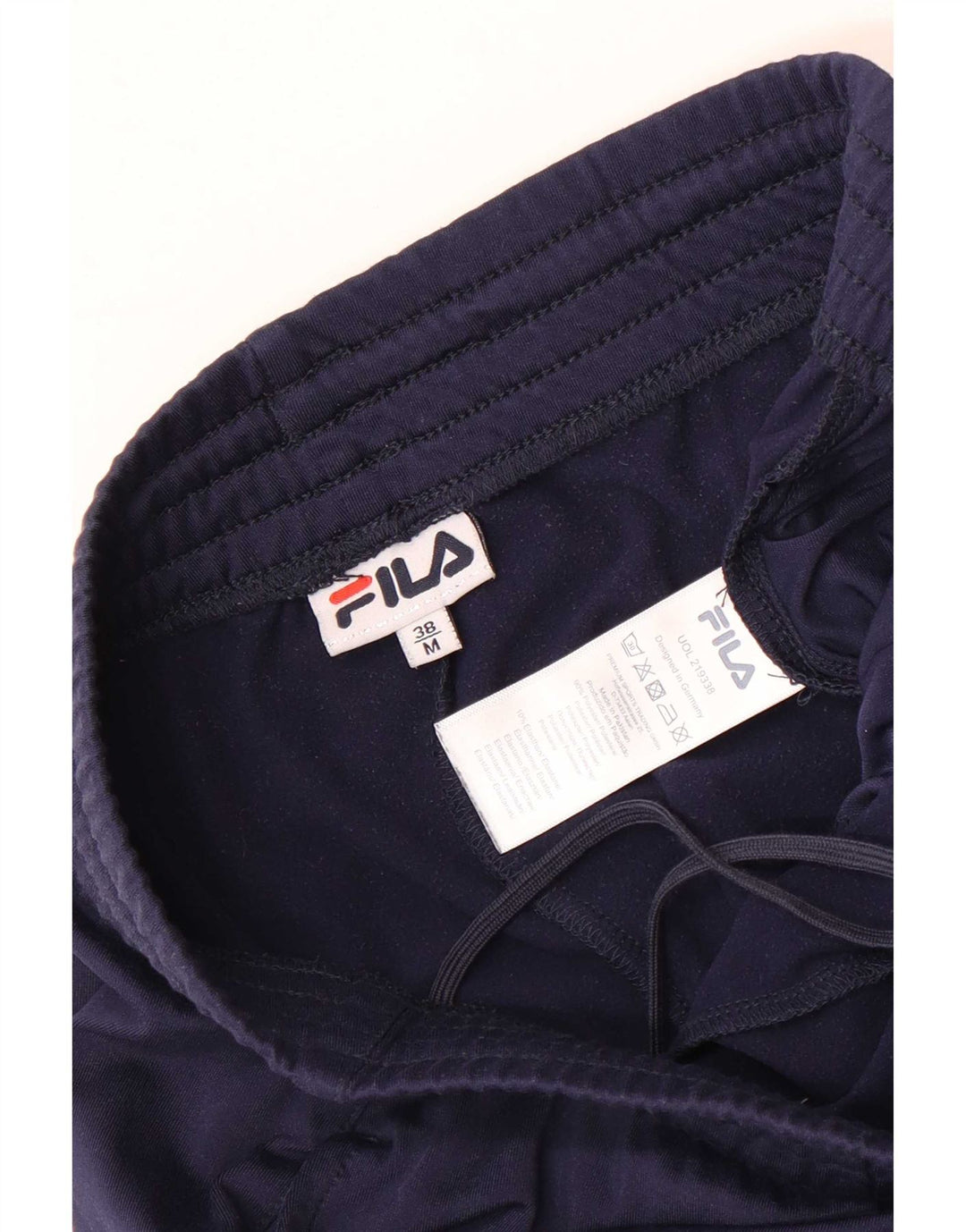 Pantaloni de trening Fila pentru bărbați, poliester mediu bleumarin