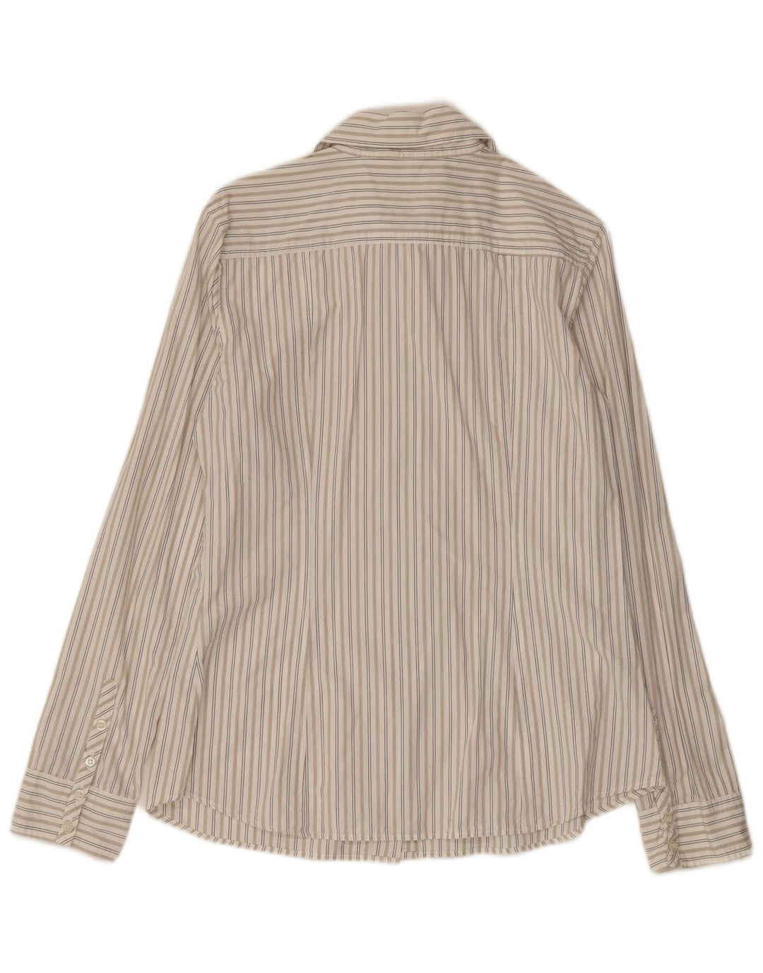 Cămașă Benetton pentru femei UK 14, mare, bumbac cu dungi alb