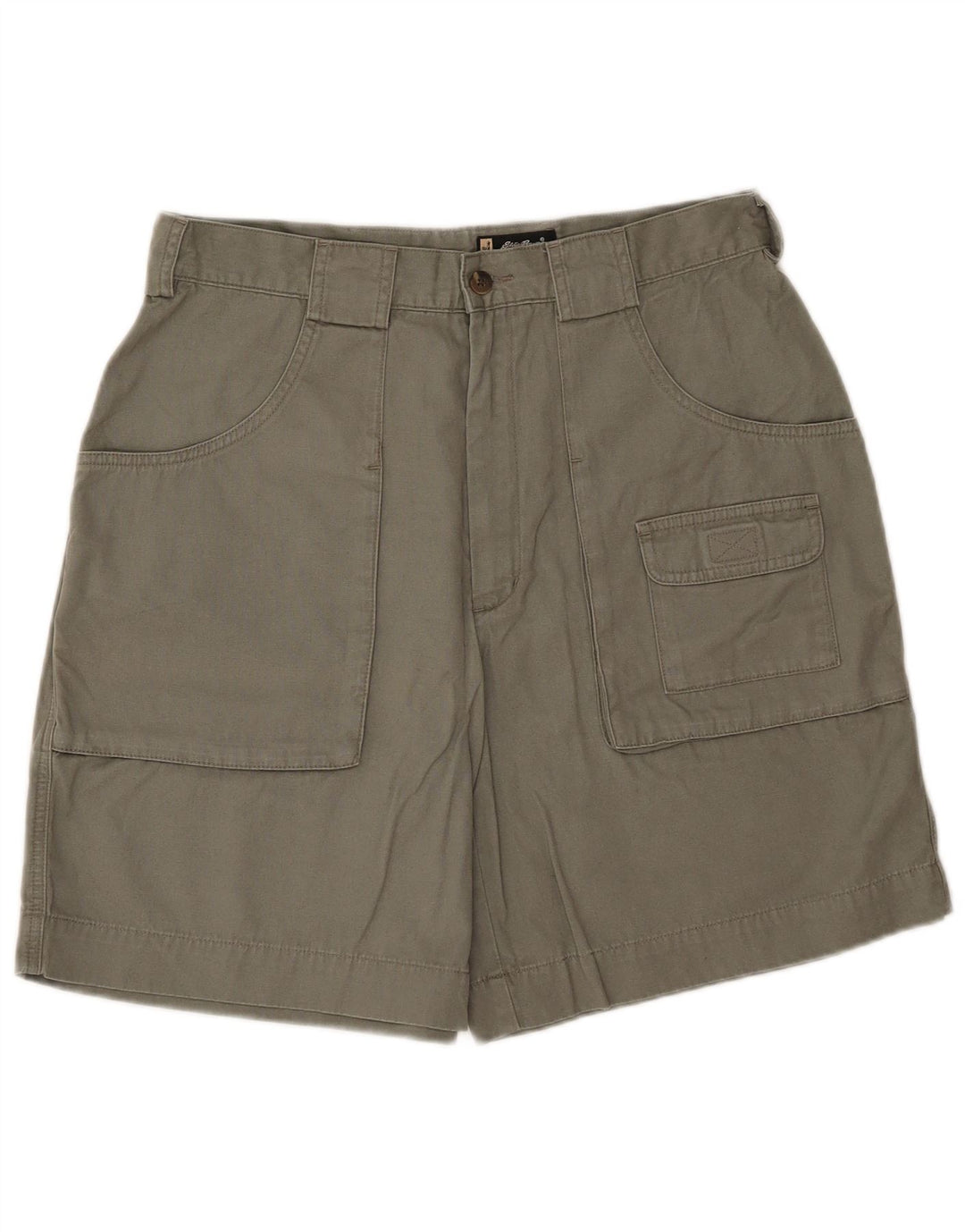 Pantaloni scurti cargo pentru femei Eddie Bauer US 12 Large W32 Khaki Bumbac