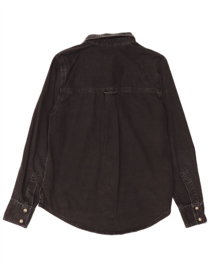 Cămașă din blugi pentru femei MARKS & SPENCER UK 8, bumbac negru mic