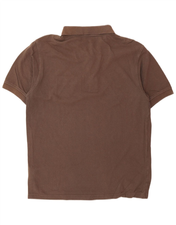 JACK WOLFSKIN Tricou polo pentru bărbați UK 36/38 Bumbac maro mediu