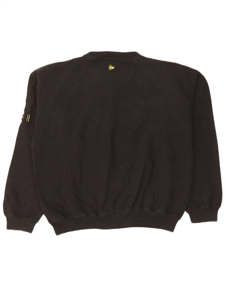 Hanorac grafic Dunlop Jumper XL bumbac negru
