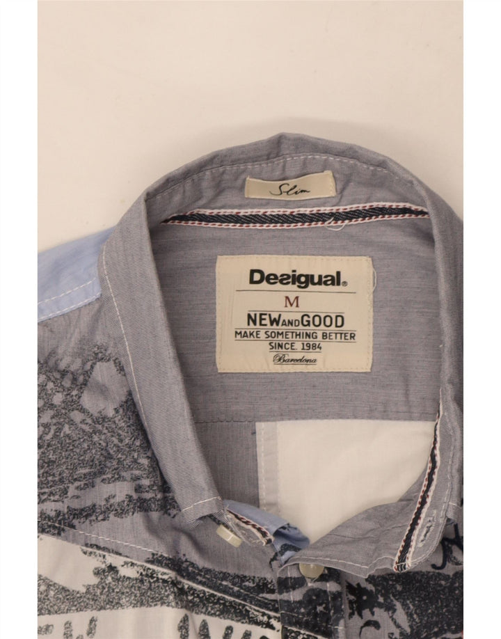 Cămașă Desigual pentru bărbați, cu grafică slim fit, multicoloră, medie