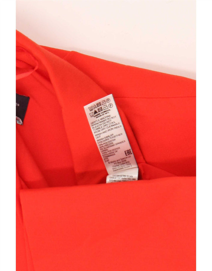Marks & Spencer jachetă pentru femei cu 1 nasture, UK 16, poliester portocaliu mare