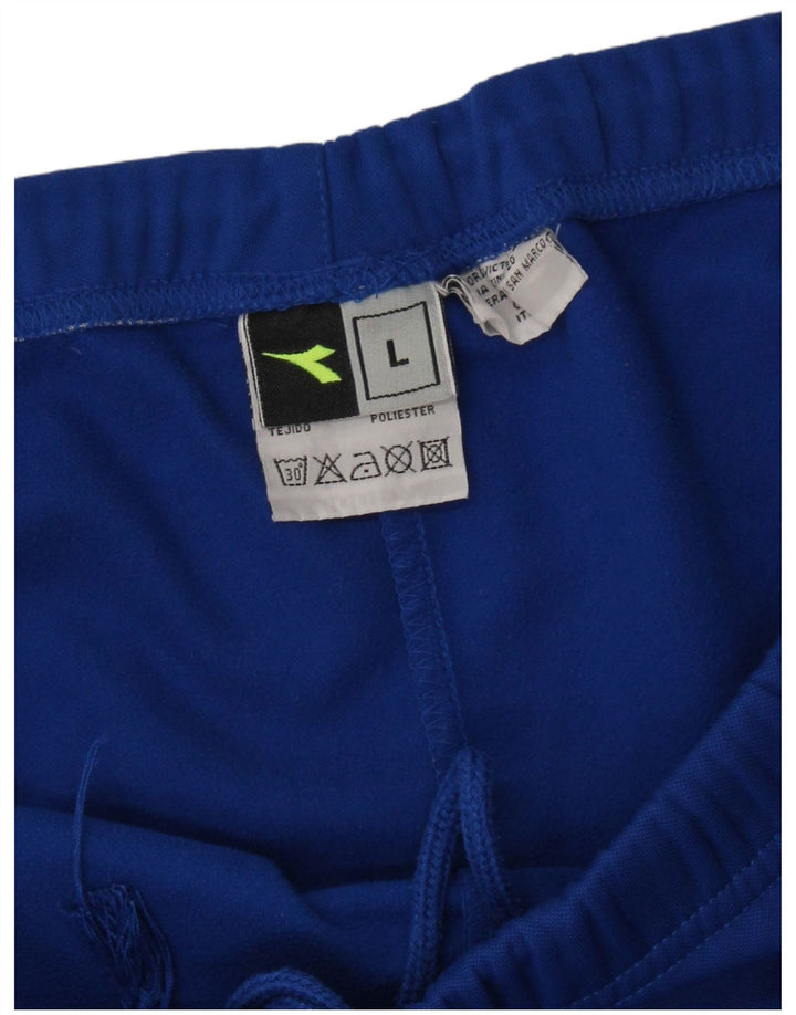 Pantaloni de trening Diadora pentru bărbați Joggeri mari, albastru, poliester