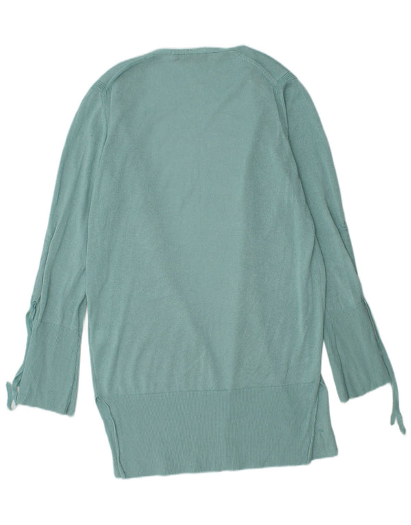 Pulover cardigan cu paragate pentru femei Marks & Spencer UK 12 Turcoaz mediu
