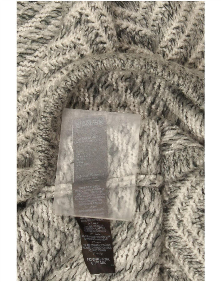 Pulover cardigan cu paragate pentru femei Marks & Spencer UK 14 Medium Gri Chevron