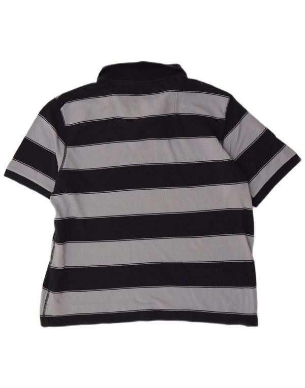 Tricou polo pentru bărbați Fat Face 2XL, bumbac cu dungi bleumarin