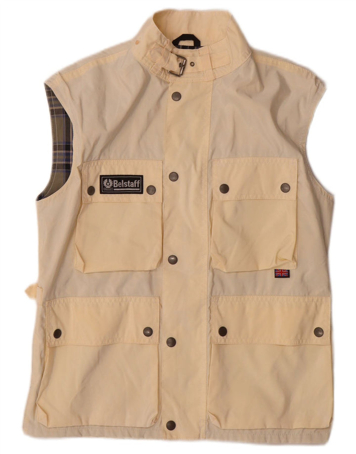 Gilet BELSTAFF pentru bărbați, IT 46, mic din nailon alb