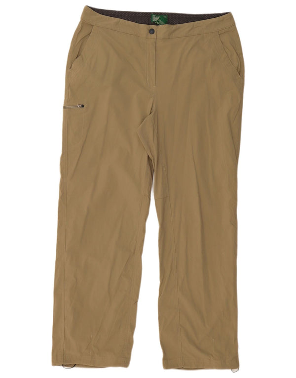 Pantaloni cargo drepti pentru femei L.L.BEAN US 16 2XL W36 L30 Kaki Nylon