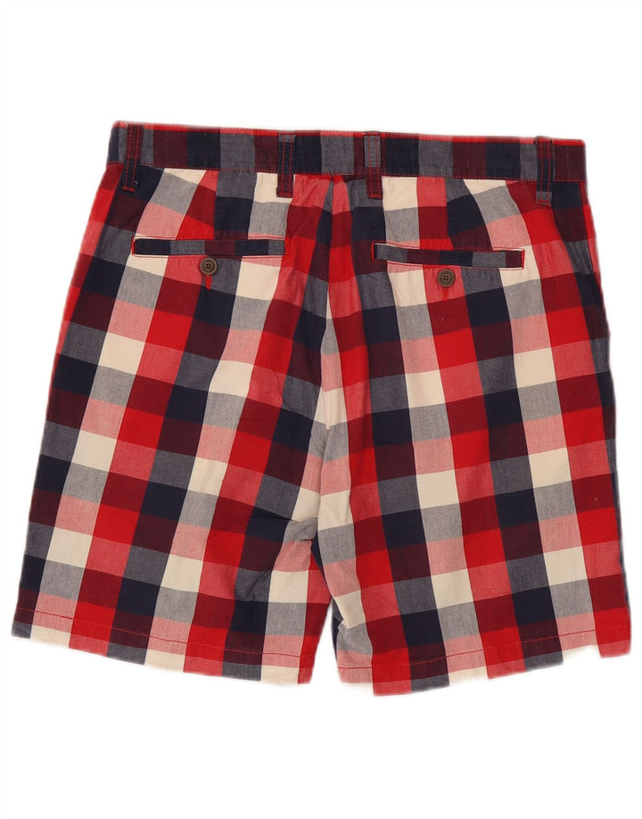 Pantaloni scurți chino pentru bărbați Zara EU 42 Large W32 Red Gingham