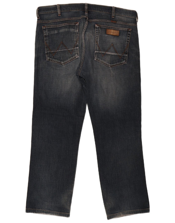 Blugi drepte Wrangler pentru bărbați Greensboro W38 L29, bumbac albastru