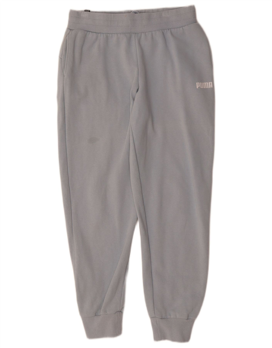 PUMA Mens Tracksuit Trousers Joggers Medium Blue Cotton