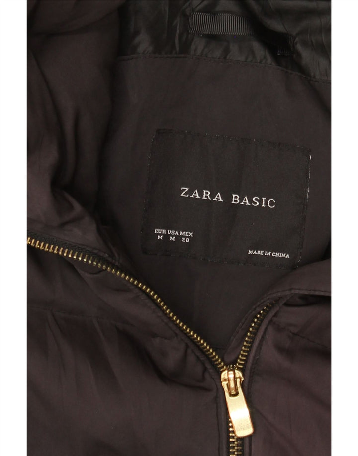 Palton căptușit pentru femei Zara UK 12 Medium Black