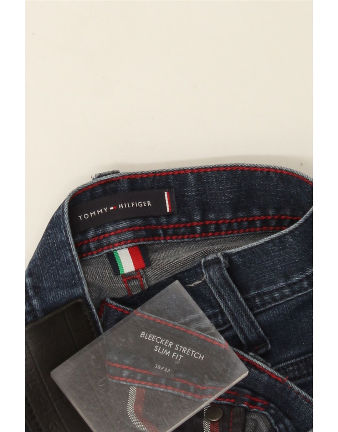 TOMMY HILFIGER Blugi Bleecker Slim pentru bărbați W30 L32 Bumbac albastru