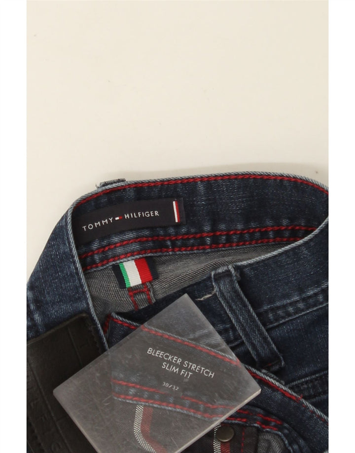 TOMMY HILFIGER Blugi Bleecker Slim pentru bărbați W30 L32 Bumbac albastru