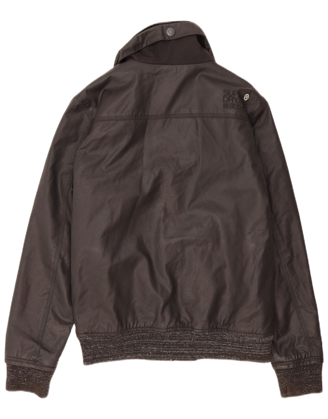 Superdry Bomber Windbreaker Jacket pentru bărbați UK 38 Medium Black Nylon