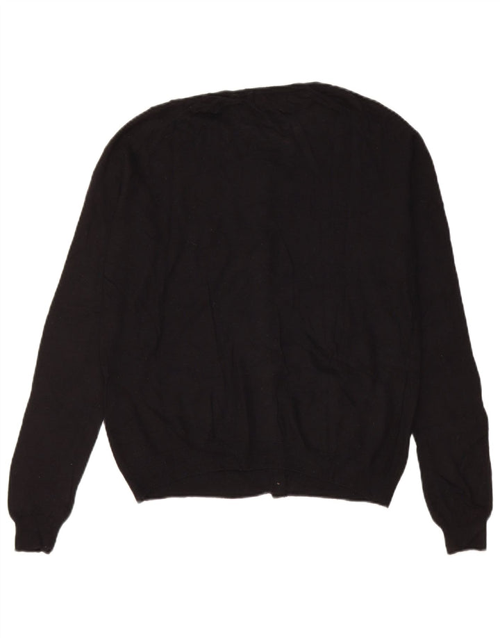 Pulover cardigan pentru femei Zara UK 14 Medium Black Nylon