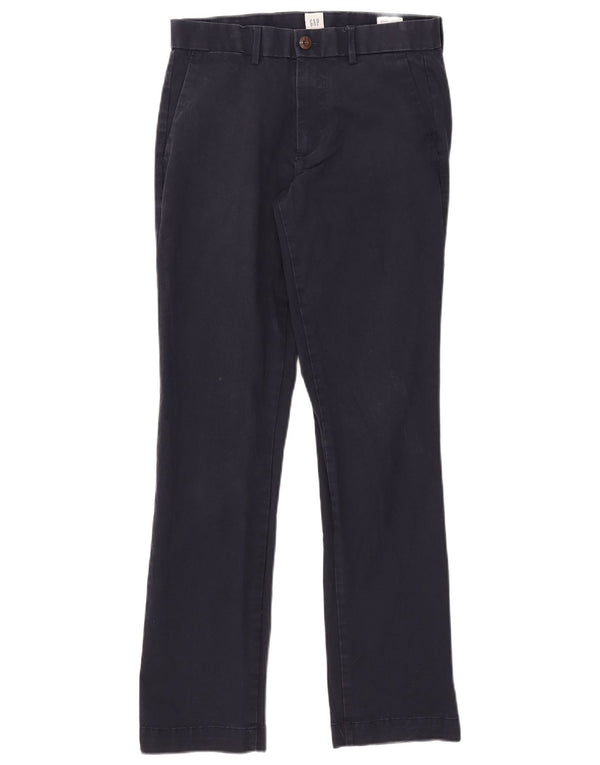 Pantaloni chino drepți pentru bărbați Gap L29 L32 Bumbac bleumarin