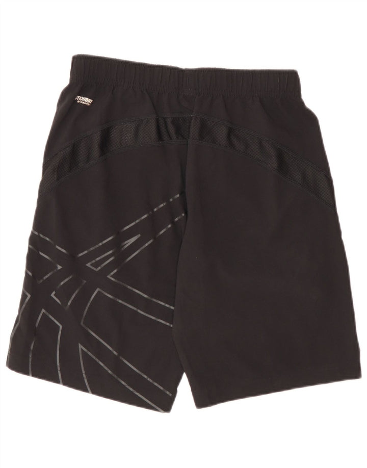 Pantaloni scurti sport Asics pentru baieti 13-14 ani poliester negru