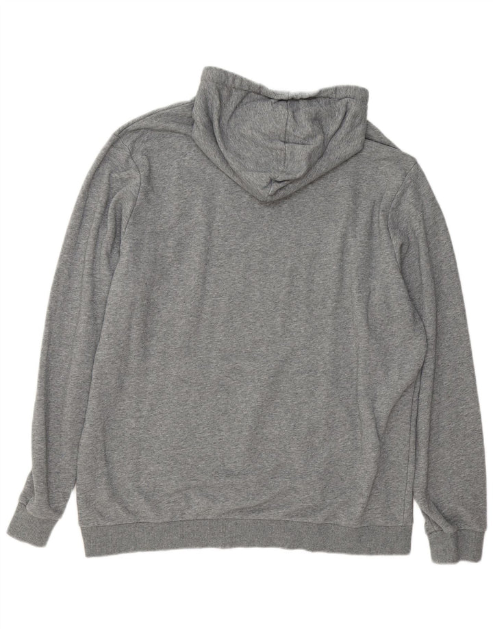 PUMA Mens Hoodie Jumper XL Grey Cotton