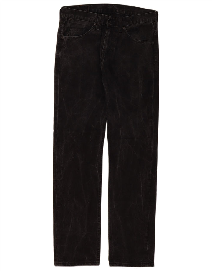 Blugi drepti pentru bărbați Levi's 504 W30 L32 bumbac negru