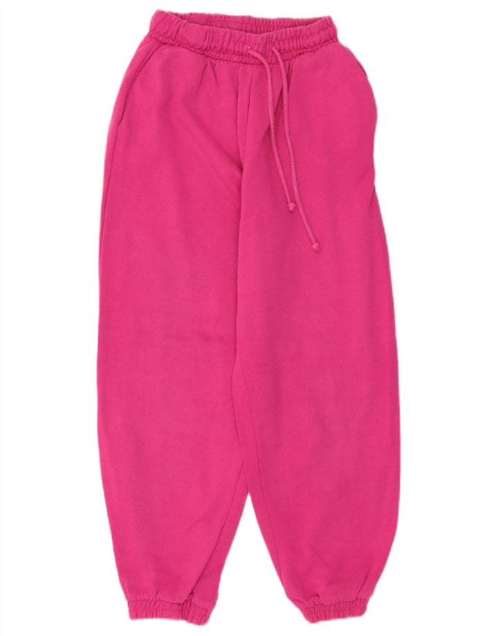 Pantaloni de trening pentru femei Zara Joggeri UK 10 Poliester roz mic