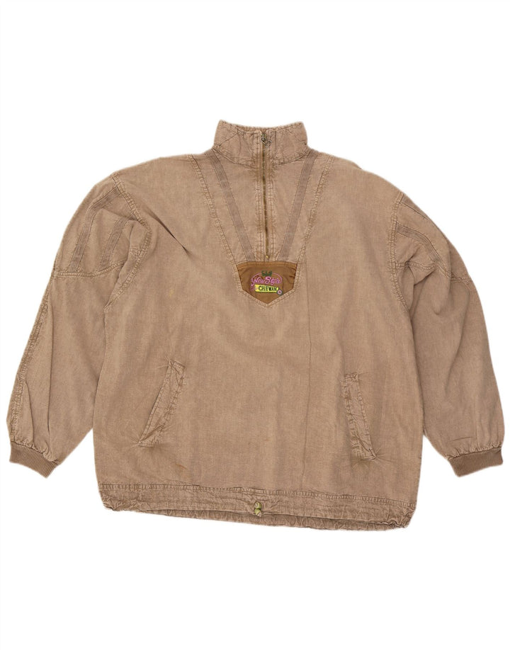 Chewan pentru bărbați, cu fermoar și gât, cu mânecă lungă, XL, gri