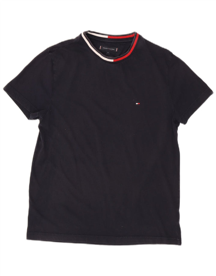 TOMMY HILFIGER Tricou Bărbați Top Mediu Bleumarin Bumbac