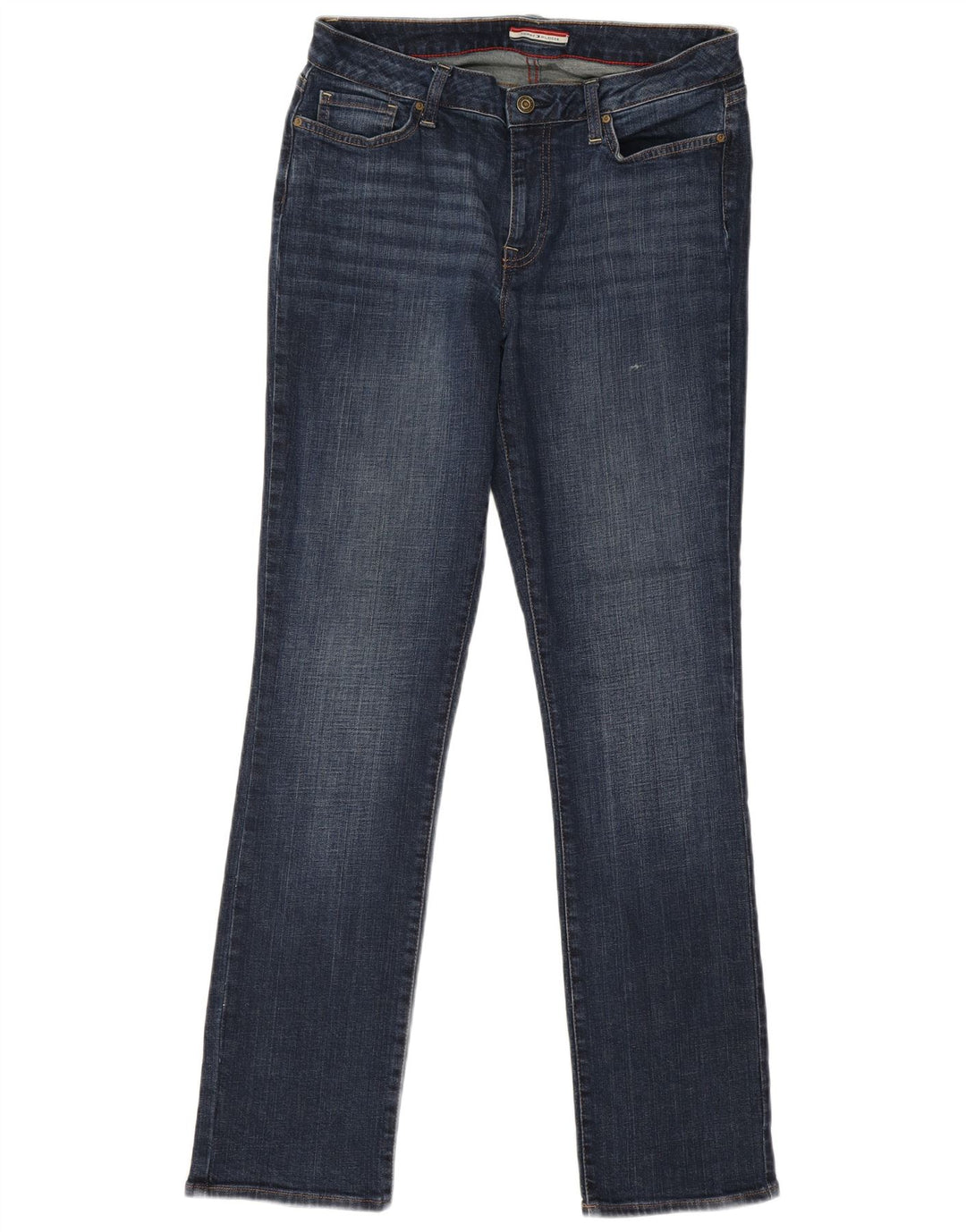 Blugi drepți Curve pentru femei Tommy Hilfiger US 8 Medium W30 L33 Albastru