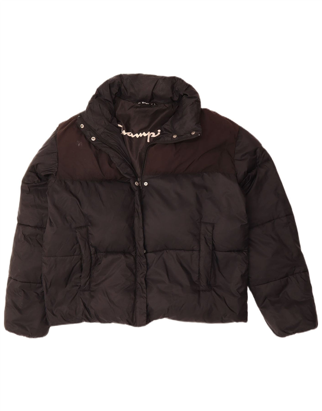 Jachetă căptușită pentru femei CHAMPION, cu ajustare largă, UK 18 XL, negru, color block