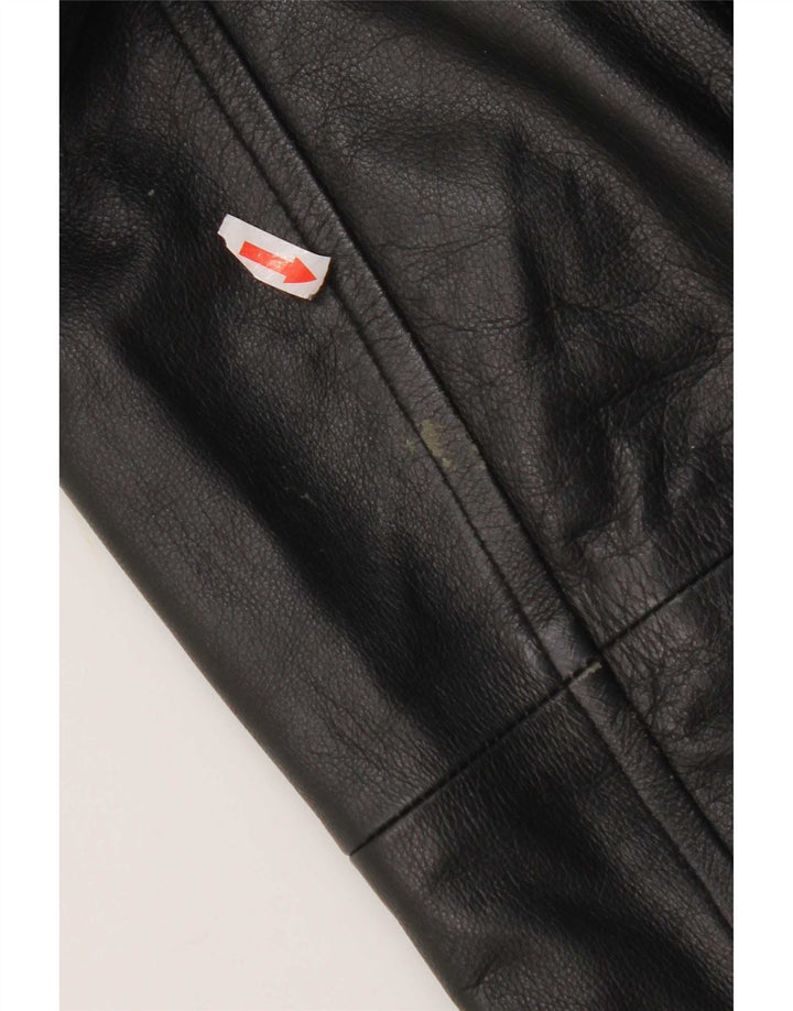 Jachetă de piele pentru bărbați Pierre Cardin UK 40 Large Black