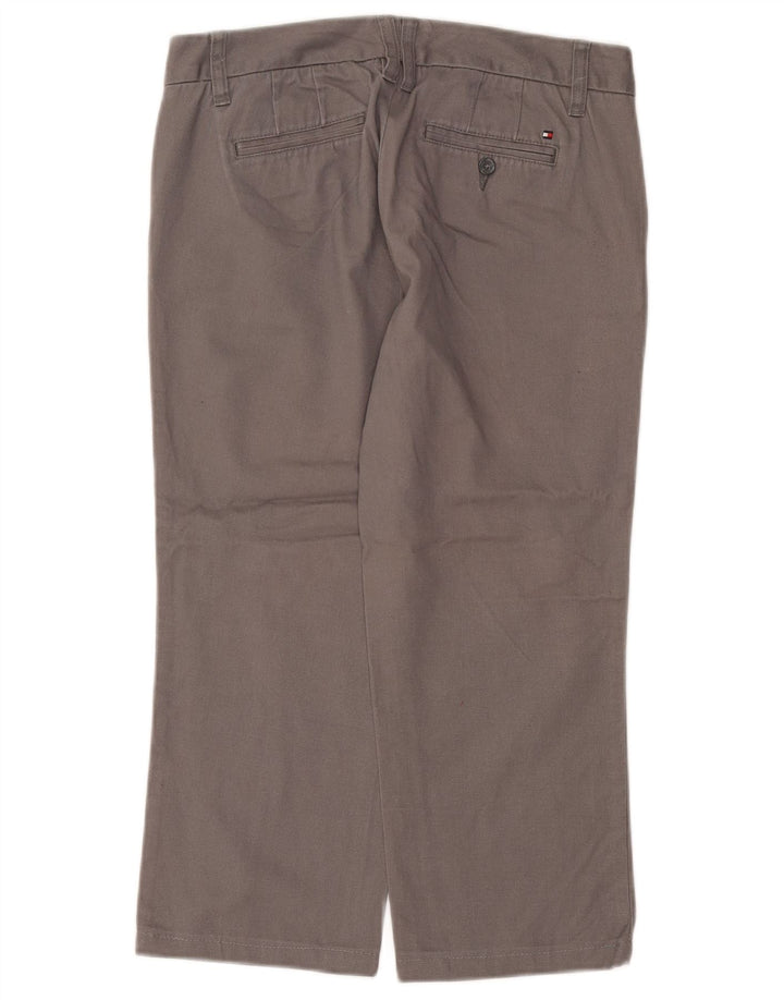TOMMY HILFIGER Pantaloni tăiați drept pentru femei US 4 Small W25 L22 gri