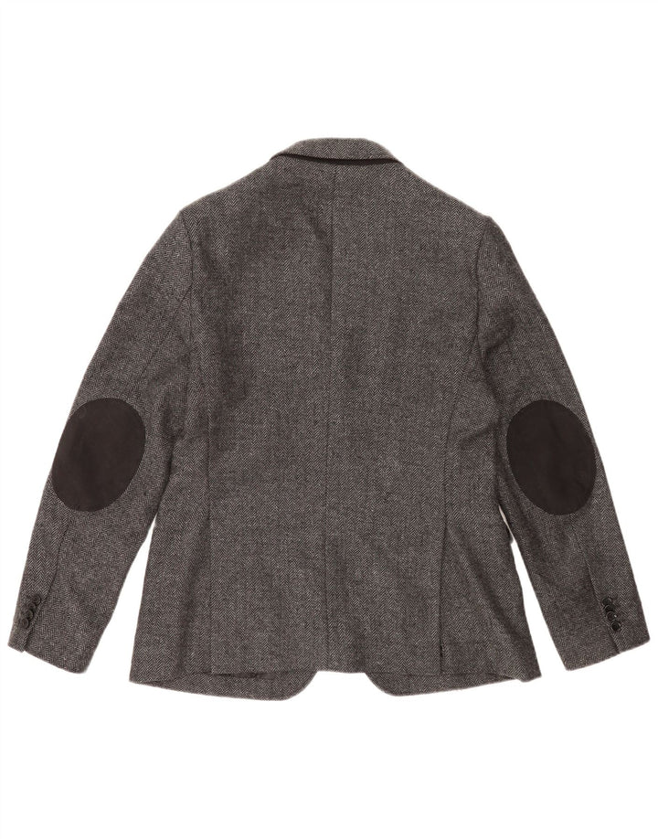 Jachetă pentru bărbați Zara, cu 2 nasturi, EU 52, mare, gri Herringbone