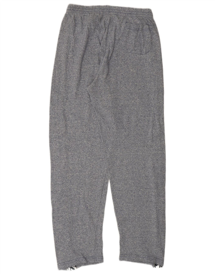 Pantaloni de trening ASICS pentru bărbați cu grafică, bumbac cu pete, albastru bleumarin mediu
