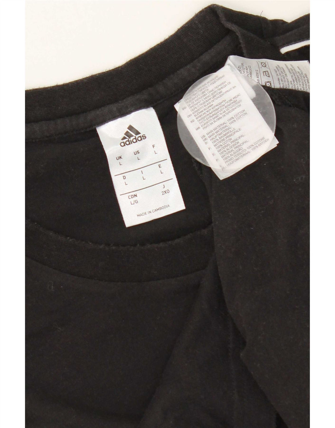 Tricou pentru bărbați Adidas Top mare, negru, bumbac
