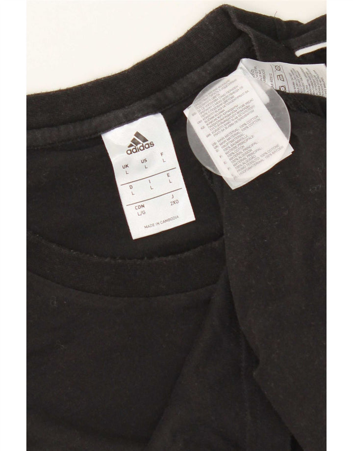 Tricou pentru bărbați Adidas Top mare, negru, bumbac
