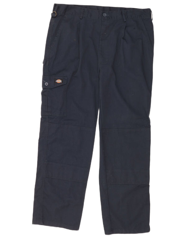 Pantaloni cargo drepti pentru bărbați Dickies W38 L30 poliester bleumarin